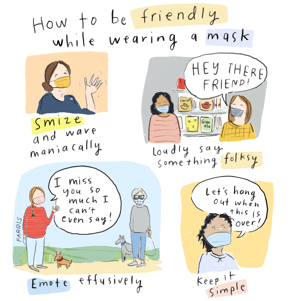 How to Be Friendly While Wearing a Mask